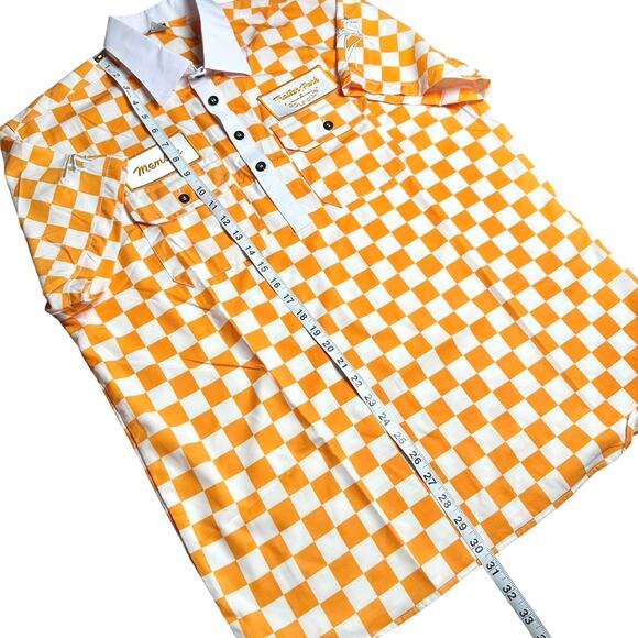 Trailer Park Golf Club | Men | Vol Gold Checker Member Golf Polo Shirt | Medium - Picture 6 of 15